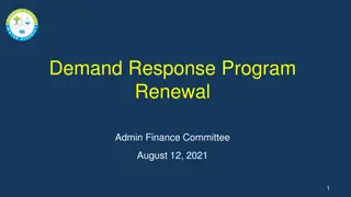Demand Response Program
