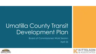 Wasco County Transportation Development Plan Overview