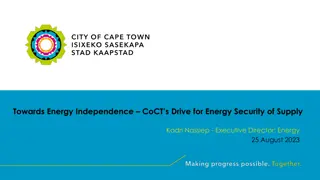Towards Energy Independence: CoCT's Drive for Energy Security