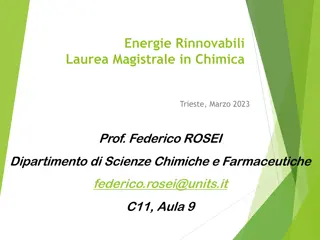 Renewable Energy in Chemistry - Exploring Energy Operations and Conversion