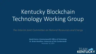 Kentucky Blockchain Technology Working Group Overview