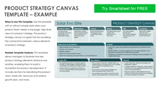 Product Strategy Canvas Template for High-Level Product Strategy View