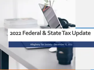 2022 Federal & State Tax Update - Allegheny Tax Society