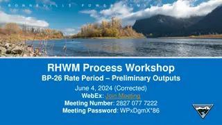 Bonneville Power Administration Workshop Highlights