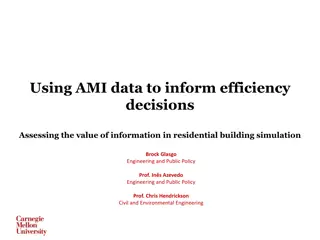Informing Efficiency Decisions in Residential Building Simulation