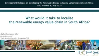 Developing Renewable Energy Value Chain in South Africa