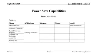 IEEE 802.11-24 Power Save Capabilities