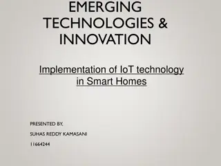 Implementation of IoT Technology in Smart Homes