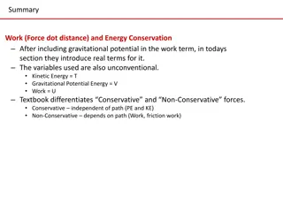 Conservation of Energy in Forces and Potential Functions