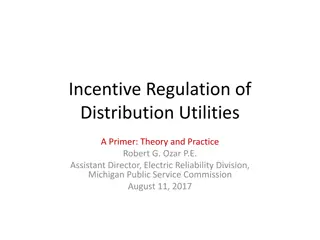 Incentive Regulation of Distribution Utilities Primer