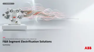 F&B Segment Electrification Solutions Summary