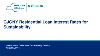 GJGNY Residential Loan Interest Rates for Sustainability - Green New York Advisory Council