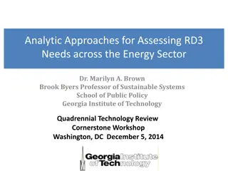 Analytic Approaches for Assessing RD3 Needs in Energy Sector