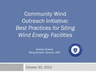 Wind Energy Facility Siting Best Practices