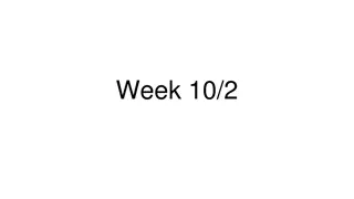 Week 10/2 Update Highlight