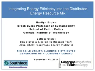Integrating Energy Efficiency into the Distributed  Energy Resource Mix