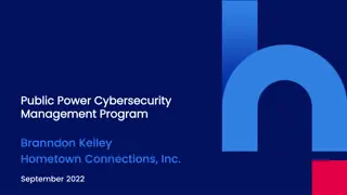 Public Power Cybersecurity Management Program by Branndon Kelley