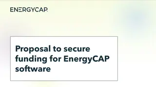 Proposal to secure funding for EnergyCAP software