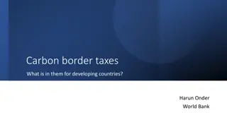 Carbon border taxes