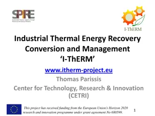 Industrial Thermal Energy Recovery, Conversion, and Management