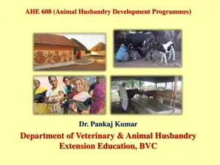 Development Programmes in Animal Husbandry: Operation Flood