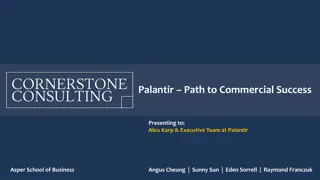 Palantir's Path to Commercial Success Presentation