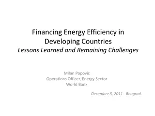 Financing Energy Efficiency in Developing Countries