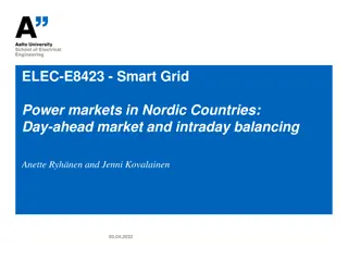Smart Grid Power Markets in Nordic Countries: Overview