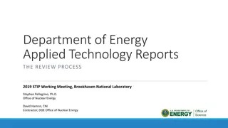 Applied Technology Reports in Energy Sector
