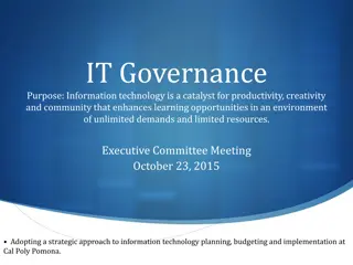 Strategic IT Governance at Cal Poly Pomona
