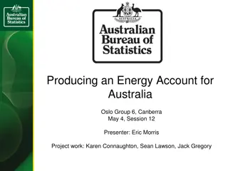 Energy Account for Australia - Statistical Estimates and Methodologies