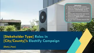Electrify Campaign Stakeholder Roles
