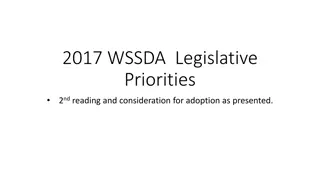 2017 WSSDA Legislative Priorities 2nd Reading