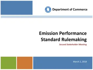 Emission Performance Standard Rulemaking