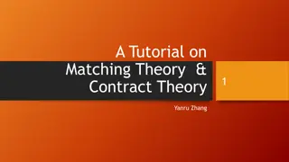 Matching Theory & Contract Theory Overview