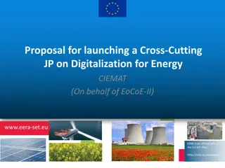 Proposal for launching a Cross-Cutting  JP on Digitalization for Energy