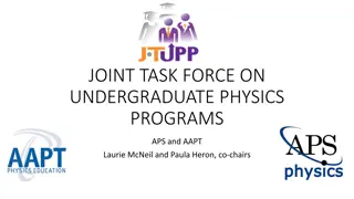 JOINT TASK FORCE ON  UNDERGRADUATE PHYSICS  PROGRAMS