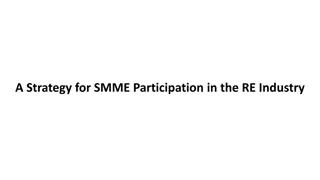A Strategy for SMME Participation in the RE Industry