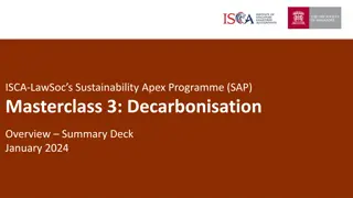 Decarbonisation and Climate Action Overview