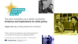 Implications of Twin Transition on Skills Policy and Labor Market Trends