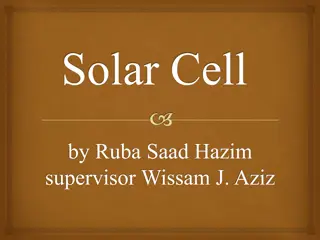 Solar Cell: Advantages, Types, and Principles