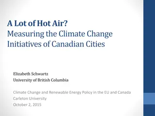 Measuring Climate Policy Initiatives in Canadian Cities