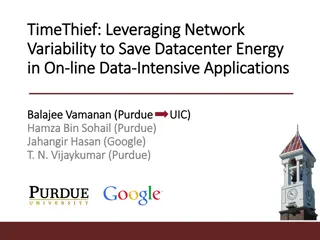 Leveraging Network Variability for Datacenter Energy Savings