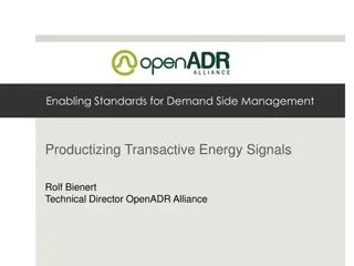 Enabling Standards for Demand Side Management Productization