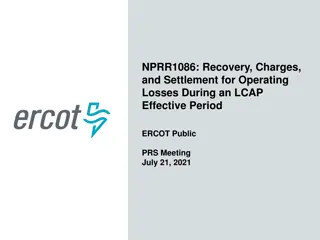 Recovery, Charges, and Settlement:  NPRR1086 Updates