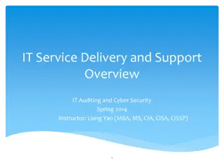 IT Auditing and Cyber Security Overview - Spring 2014