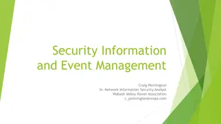 Security Information and Event Management
