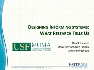 Informing Systems Design Science Research