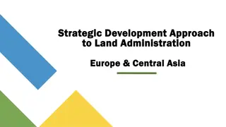 Strategic Development Approach in Land Administration - Europe & Central Asia