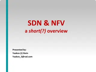 The Evolution of SDN and NFV